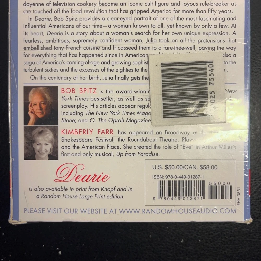 Julia Child Dearie Audio Book Biography by Random House Audio - Picture 6 of 12